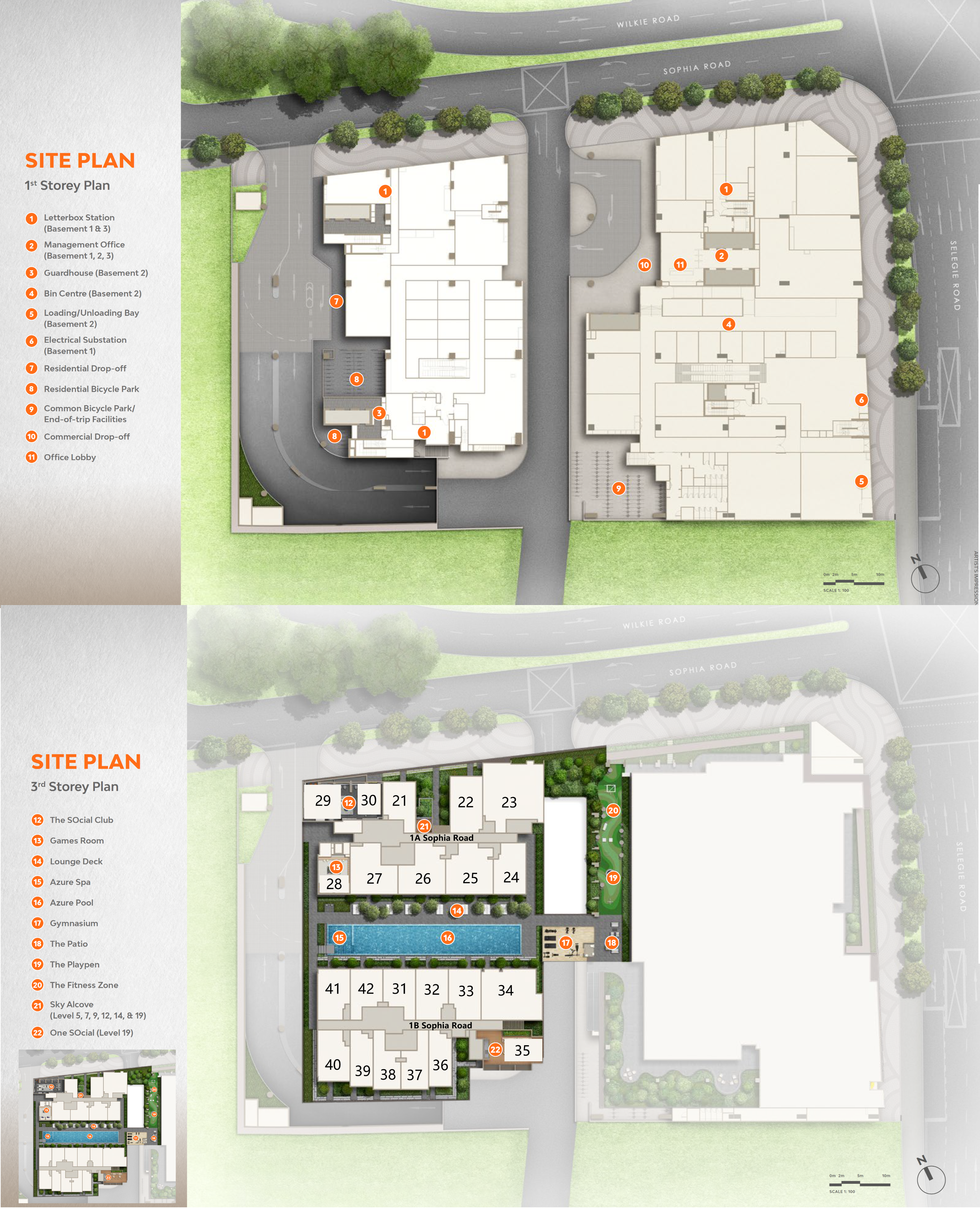 One Sophia Site Plan